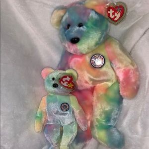 Matching beanie baby and beanie buddy